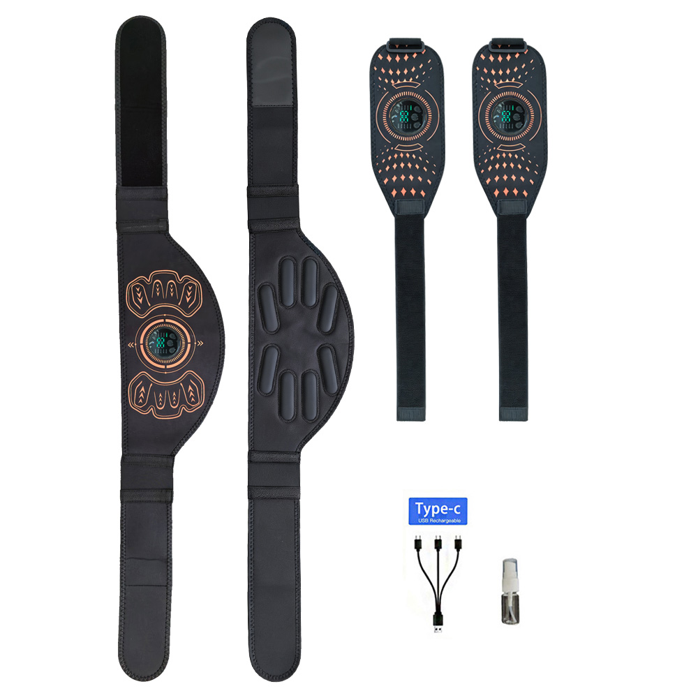 Home Gym Ideas - Intelligenter Fitnessgürtel, Muskeltrainer, Bauchtrainer, USB-Ladegerät, Körpermassagegerät,