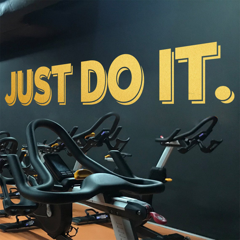 Home Gym Design Ideas - Wandaufkleber mit Zitaten im Fitnessstudio-Design, Ideen
