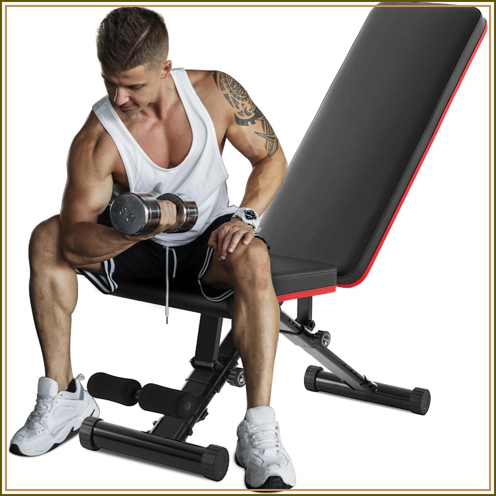 Adjustable Weight Bench - Verstellbare Hantelbank für Ganzkörper-Krafttraining, faltbare Trainingsbank