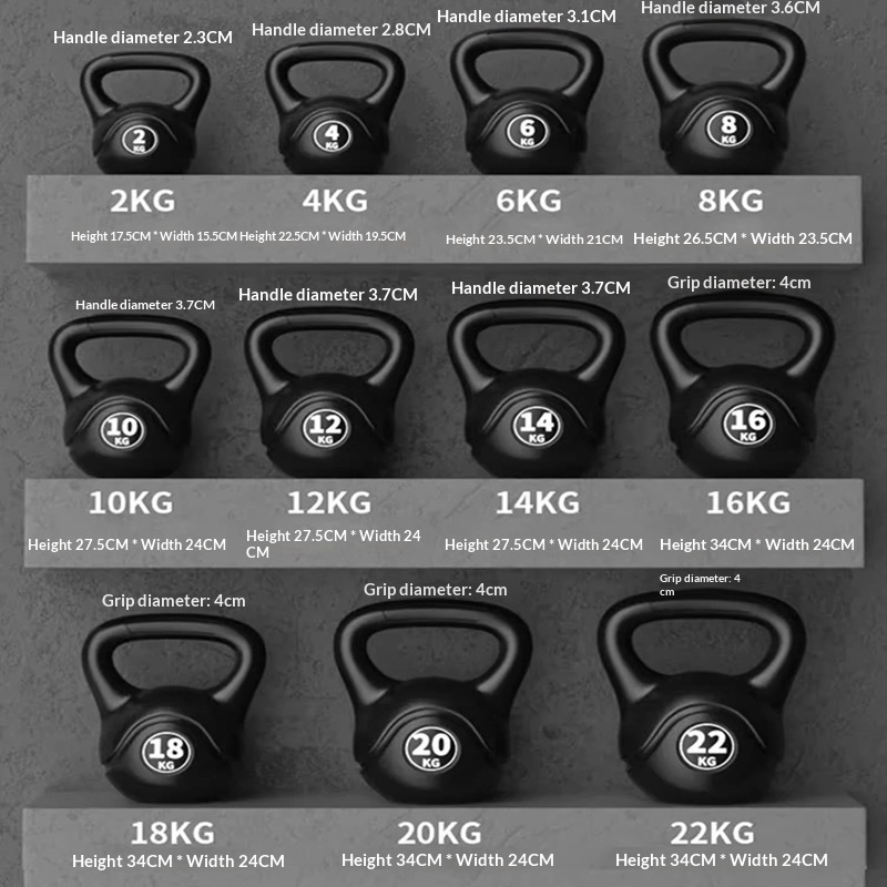 Home Gym Ideas - 2026 Fitness Verstellbare 8kg Kettlebell Ergonomischer