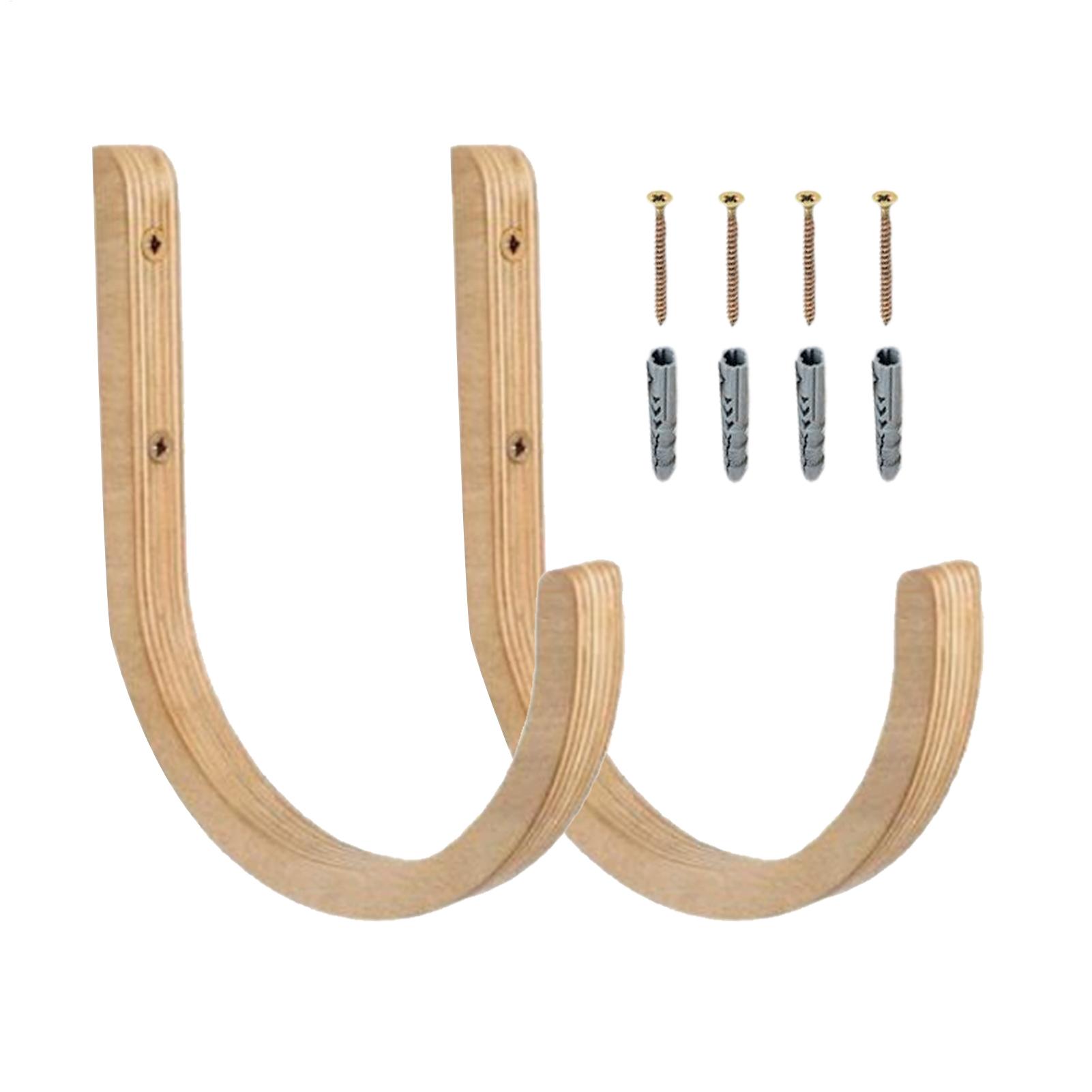 Home Gym Folding Rack - Yoga-Mattenhalter 2 Stück Holz mit Schrauben