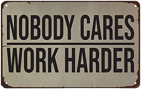Home Gym Design Ideas - Wandaufkleber „Nobody Cares Work Harder“ Fitness-Dekor-Ideen,