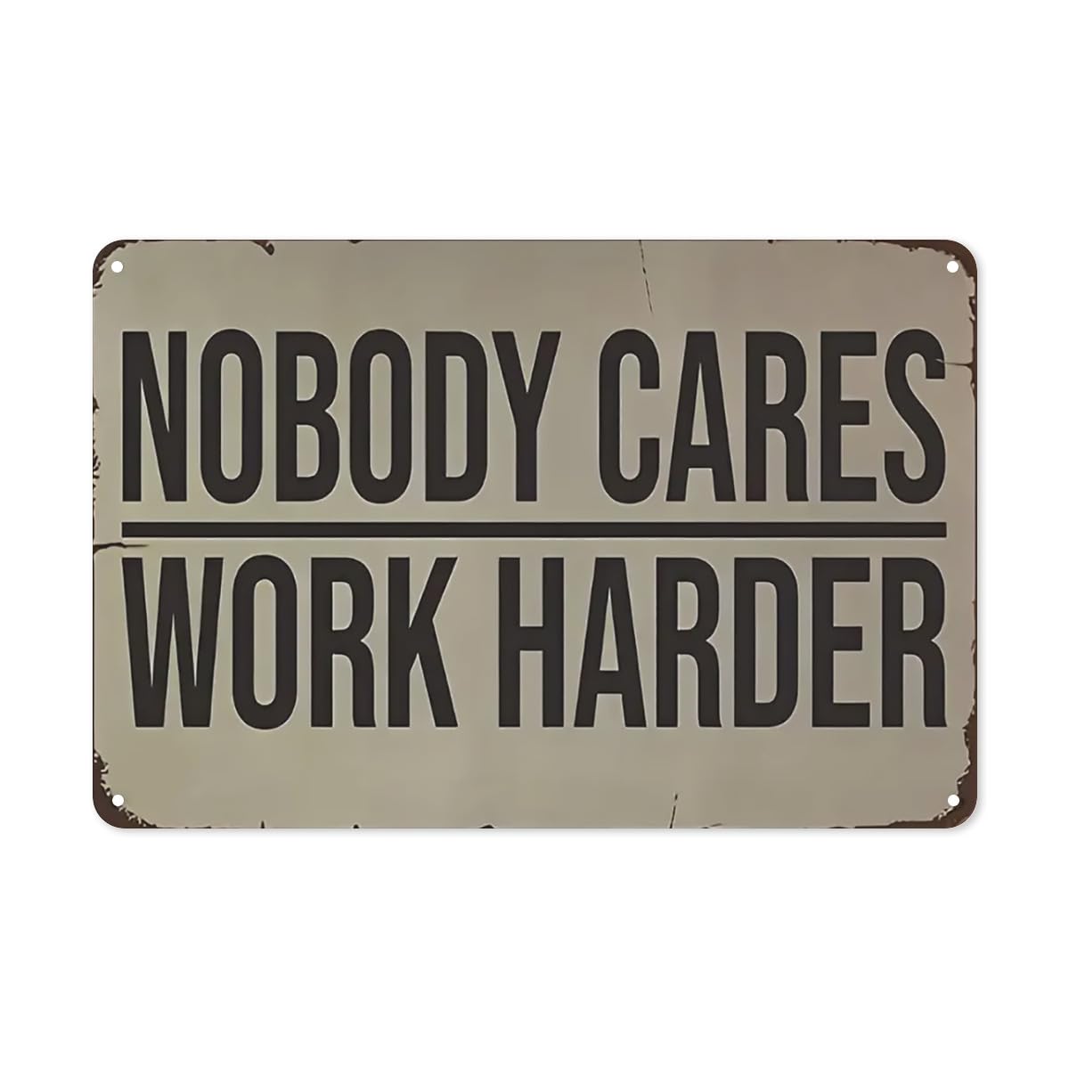 Home Gym Design Ideas - Wandaufkleber „Nobody Cares Work Harder“ Fitness-Dekor-Ideen,