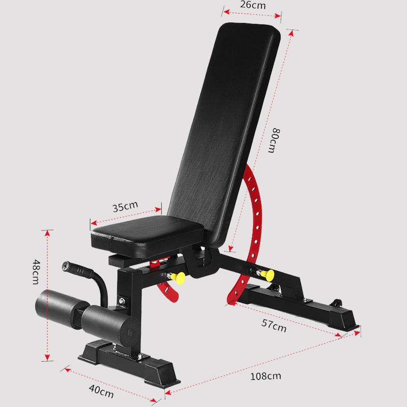 Adjustable Weight Bench - Kommerzielle High-End-Hantelbank, 2,5 mm Rohrstärke, robust,
