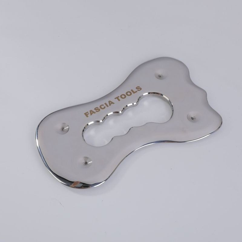 Home Gym Leg - Lochdesign-Edelstahl-Gua-Sha-Brett, Weichgewebe-Schaber, Ganzkörper-Muskelentspannung, Pilates, Heimfitness, Sport,