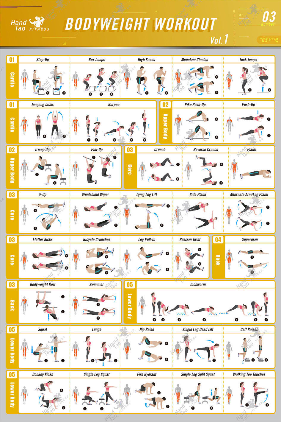 Home Gym Guide - Bodyweight-Workout, Übungen, Bodybuilding, Anleitung, Fitness, Gym,