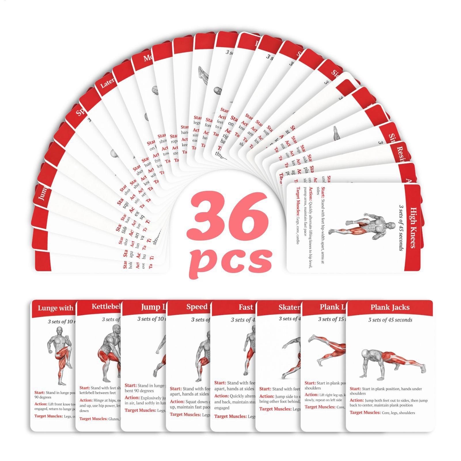 Workout-Karten Übungsdeck 36 S – Home Gym Kit For Men Bewertung und Preis