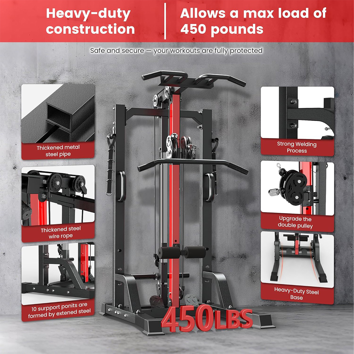 Pooboo Heimfitnessgerät - Hoch – Home Gym Leg Bewertung und Preis
