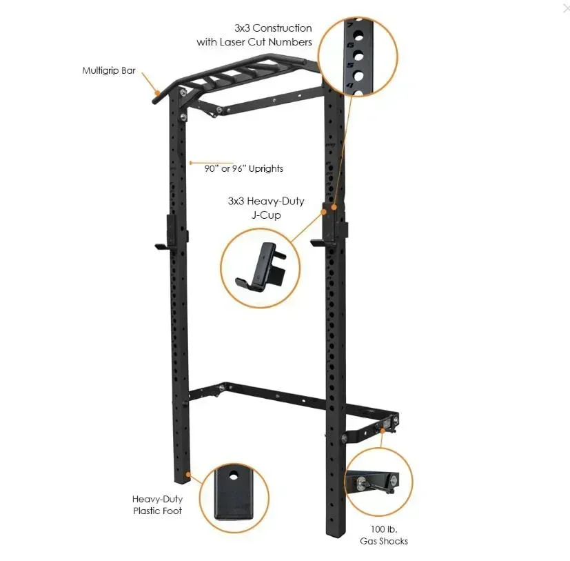 Fitnessgeräte für Fitnessstudi – Home Gym Folding Rack Bewertung und Preis