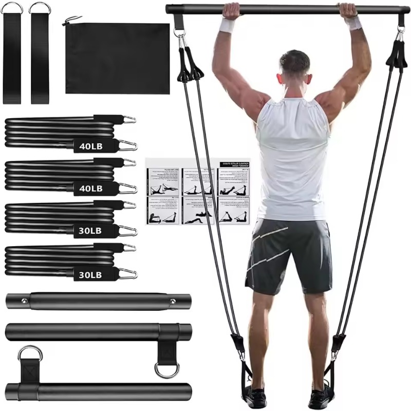 Pilates-Bar-Set mit Widerstand – Home Gym Kit For Men Bewertung und Preis