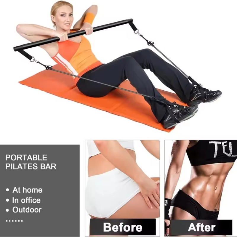 Pilates-Bar-Set mit Widerstand – Home Gym Kit For Men Bewertung und Preis