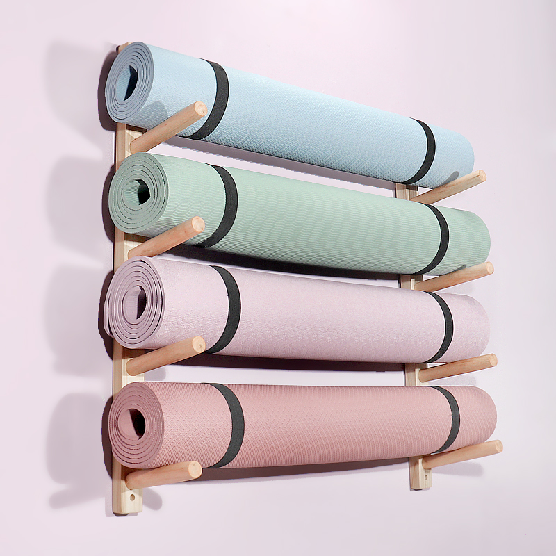 Yogamattenhalter aus Holz zur  – Home Gym Folding Rack Bewertung und Preis