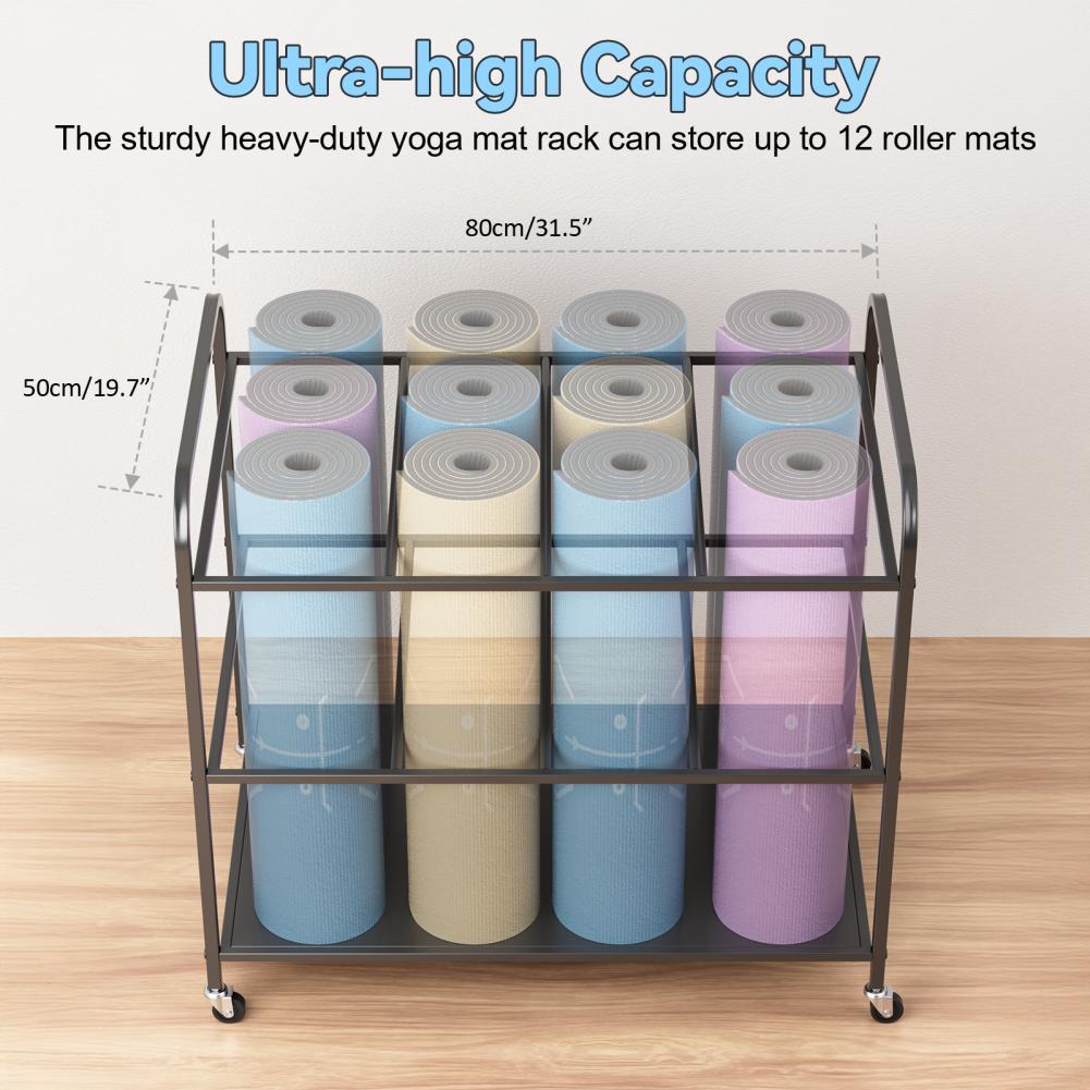 Yoga-Matten-Aufbewahrungsregal – Home Gym Folding Rack Bewertung und Preis