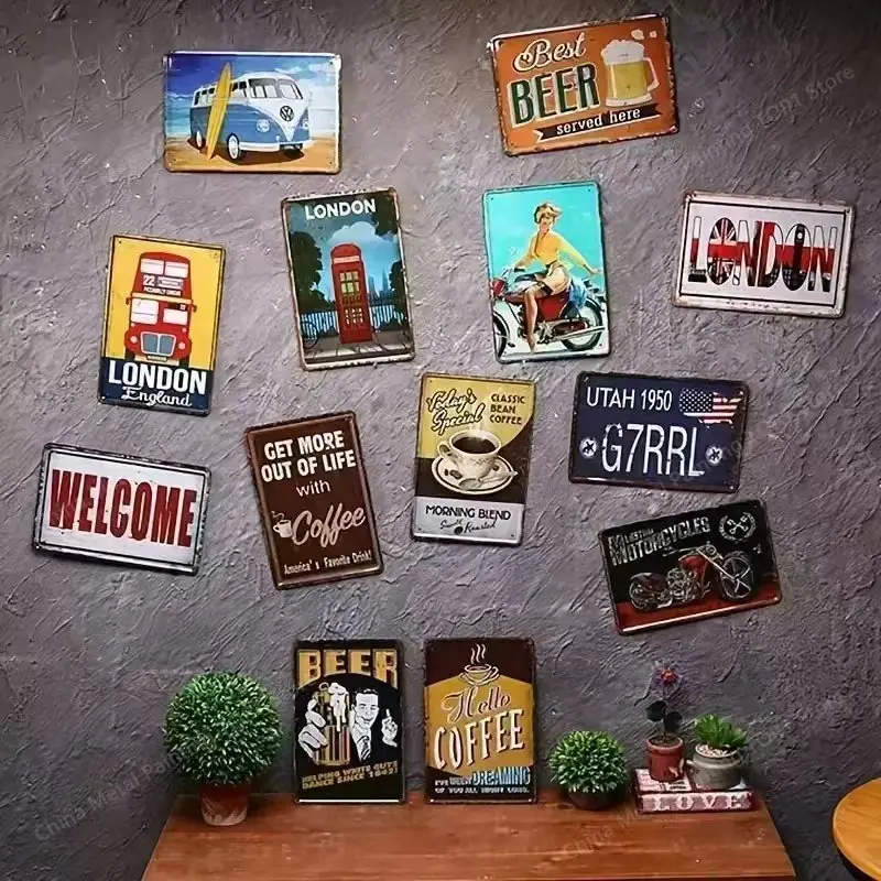 Retro Vintage Metall-Wandkunst – Home Gym Design Ideas Bewertung und Preis