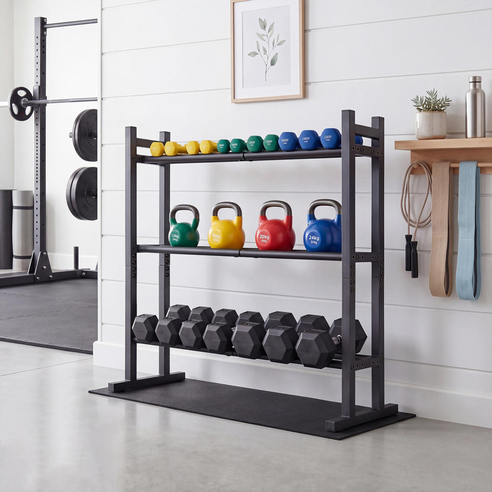 Robustes 3-stufiges Hantelrega – Home Gym Rack Bewertung und Preis