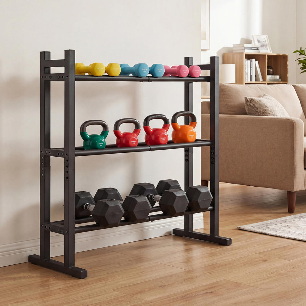 Robustes 3-stufiges Hantelrega – Home Gym Rack Bewertung und Preis